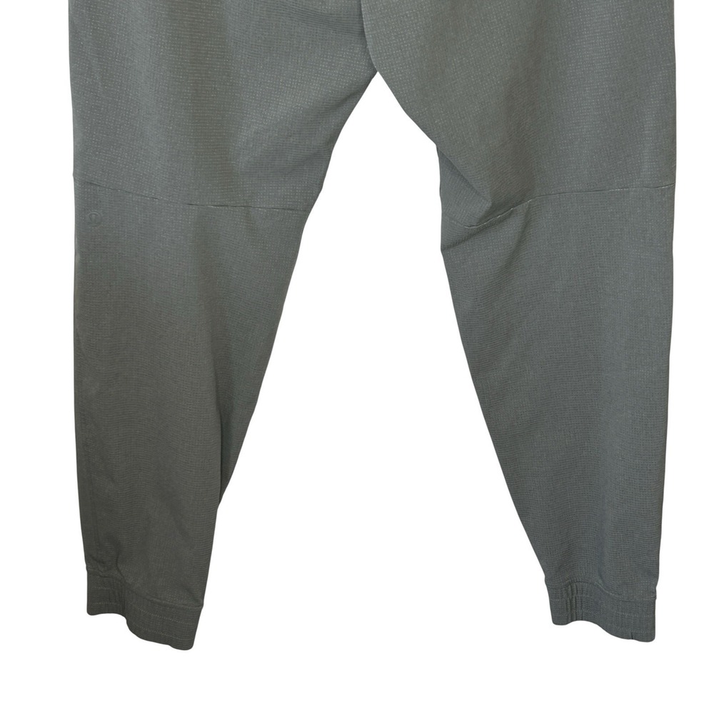 Lululemon ABC Jogger Large Warpstreme Active Gym Travel Stretch Grey Sage M5AJPS - Picture 6 of 7